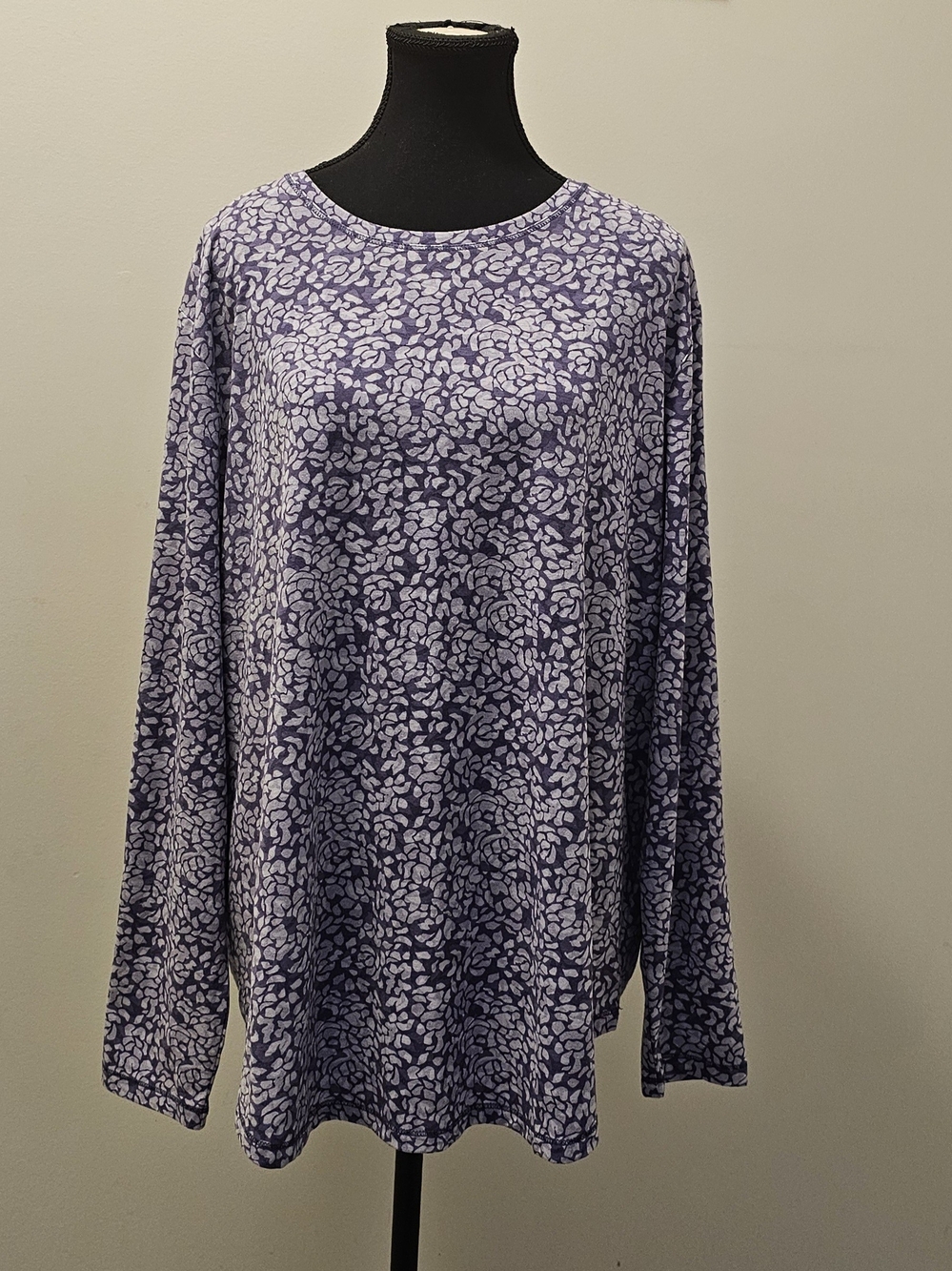 Joe Fresh Lavender Floral-Pattern Long Sleeve